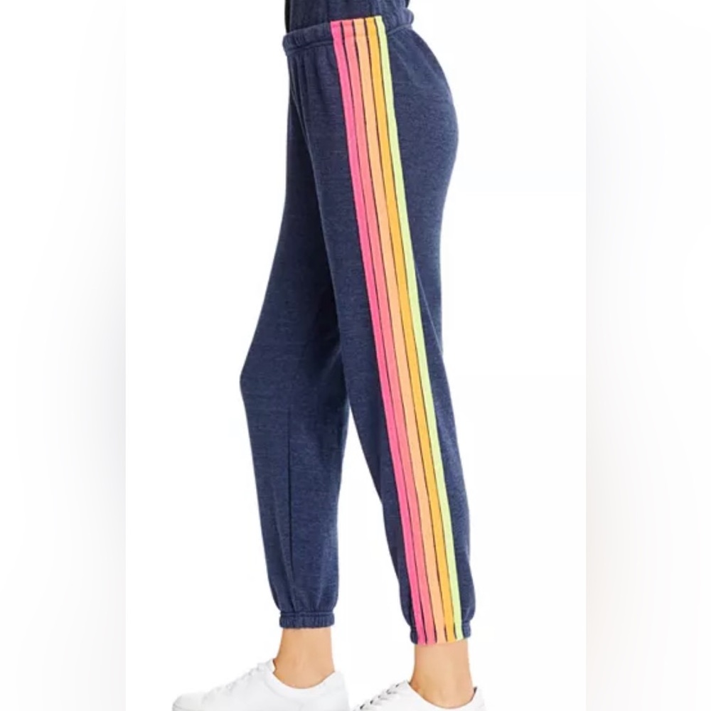 Aviator Nation Rainbow Stripe Sweatpants